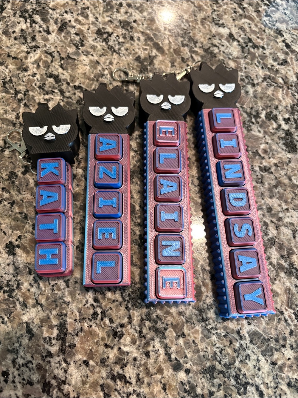 Personalized Clicker Keychain 3D Sanrio - Badtz Maru